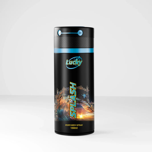 Lucky Splash body spray 150ml front view β aquatic cool spray with refreshing scent