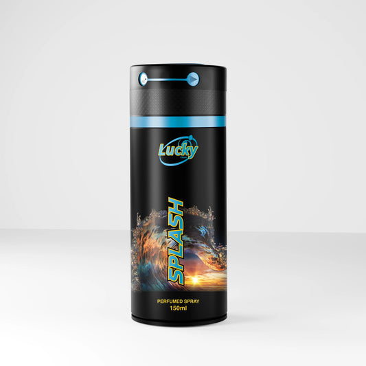 Lucky Splash body spray 150ml front view – aquatic cool spray with refreshing scent