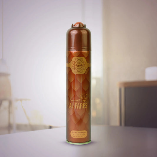 Al Arabia Al Fares Air Freshener 300ml front view – premium room and home fragrance – thebigbossstore.com