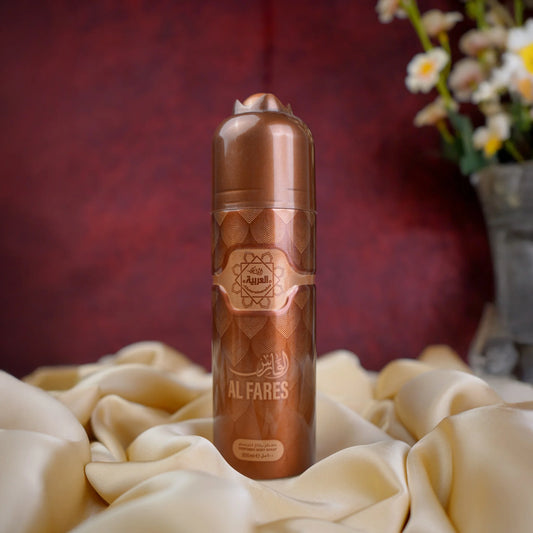 Al Arabia Al Fares Body Spray 200ml – Long-lasting Arabic fragrance for men – Premium deodorant by Al Arabia, available at The Big Boss Store