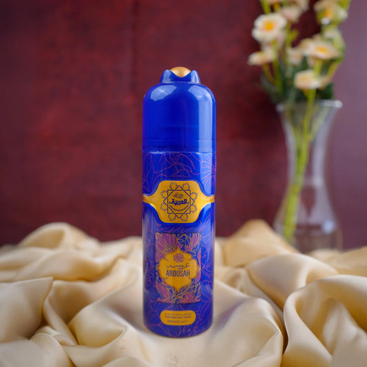 Al Arabia Aroosah Body Spray 200ml front view - Perfumed deodorant spray from thebigbossstore.com