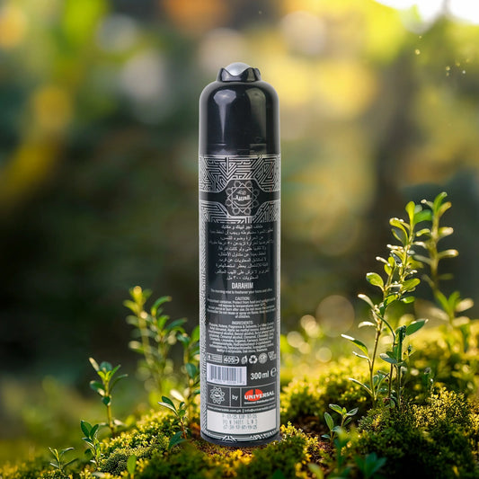 Al Arabia Darahim Air Freshener 300ml back view – premium oriental scent details and ingredients – thebigbossstore.com