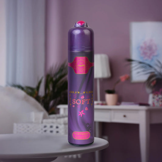 Al Arabia Soft Air Freshener 300ml Front View – Long-lasting fragrance spray for home and office | thebigbossstore.com