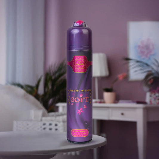 Al Arabia Soft Air Freshener 300ml Front View β Long-lasting fragrance spray for home and office | thebigbossstore.com