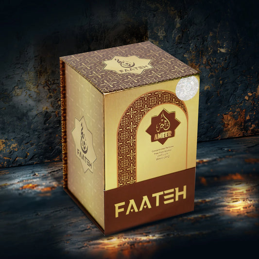 Faateh Ameer Attar 15ml premium packaging box – alcohol free concentrated perfume oil