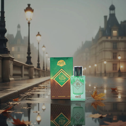 “Al Shams Hadi Perfume 35ml — both the perfume bottle and box shown together in a clear, front-facing product display from The Big Boss Store.”