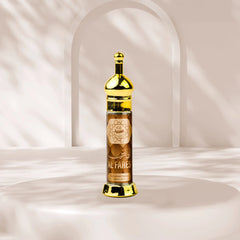 “Al Arabia Al-Fares Attar 6ml — clear view of the roll-on perfume bottle, showcasing sleek design...