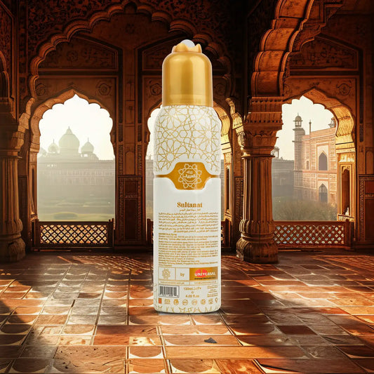 “Al Arabia Sultanat Body Spray 120ml back side displaying