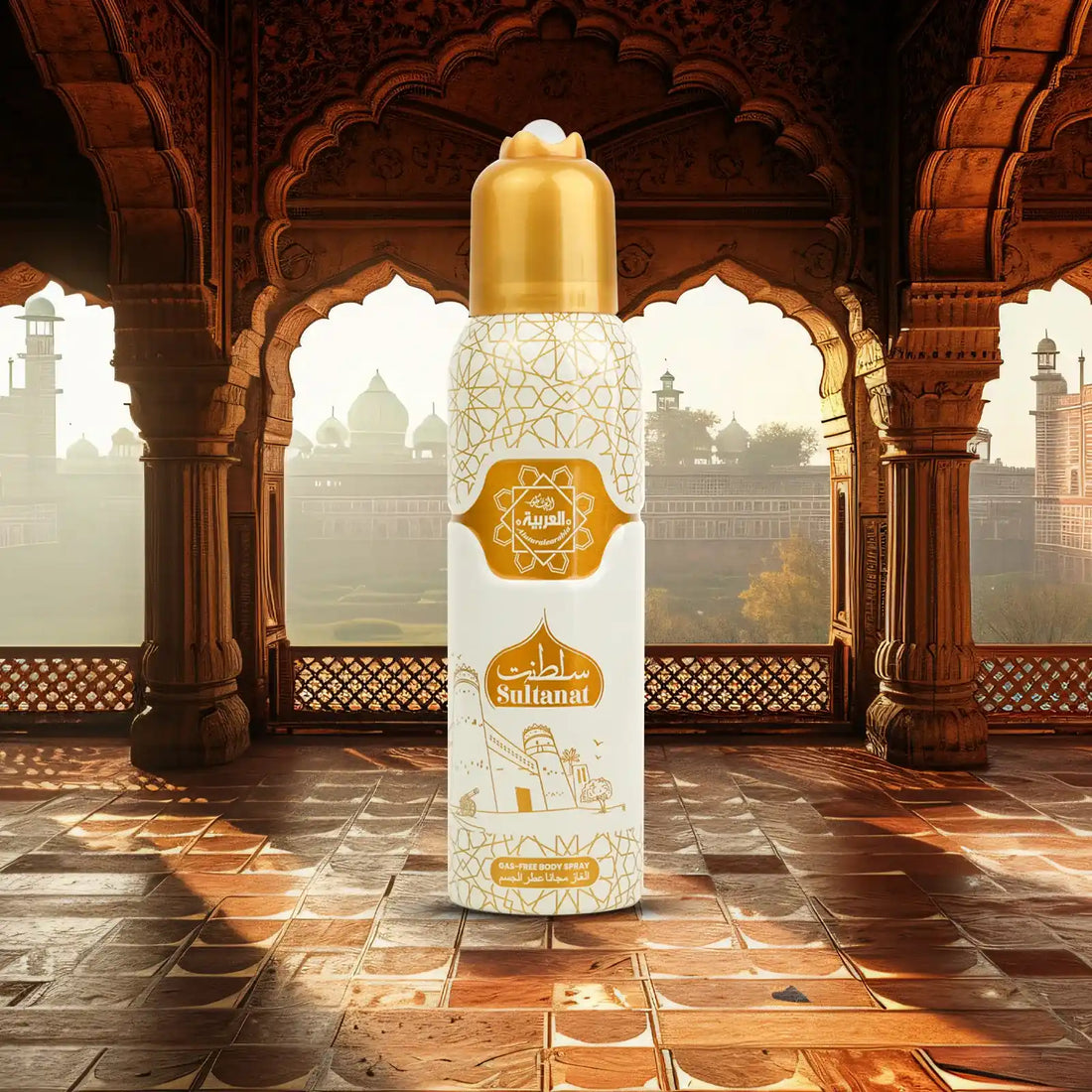 “Al Arabia Sultanat Body Spray 120ml Front side displaying