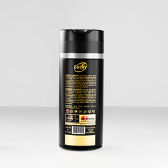 Lucky Star body spray 150ml back label – product description and warnings