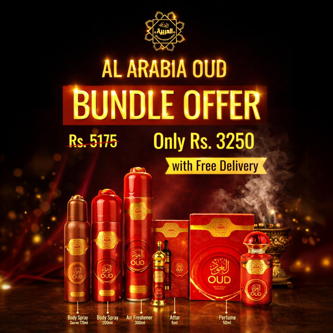 Al Arabia Oud Bundle Deal - theBigBossstore.com