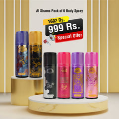 Al Shams 6-in-1 Body Spray Pack - theBigBossstore.com