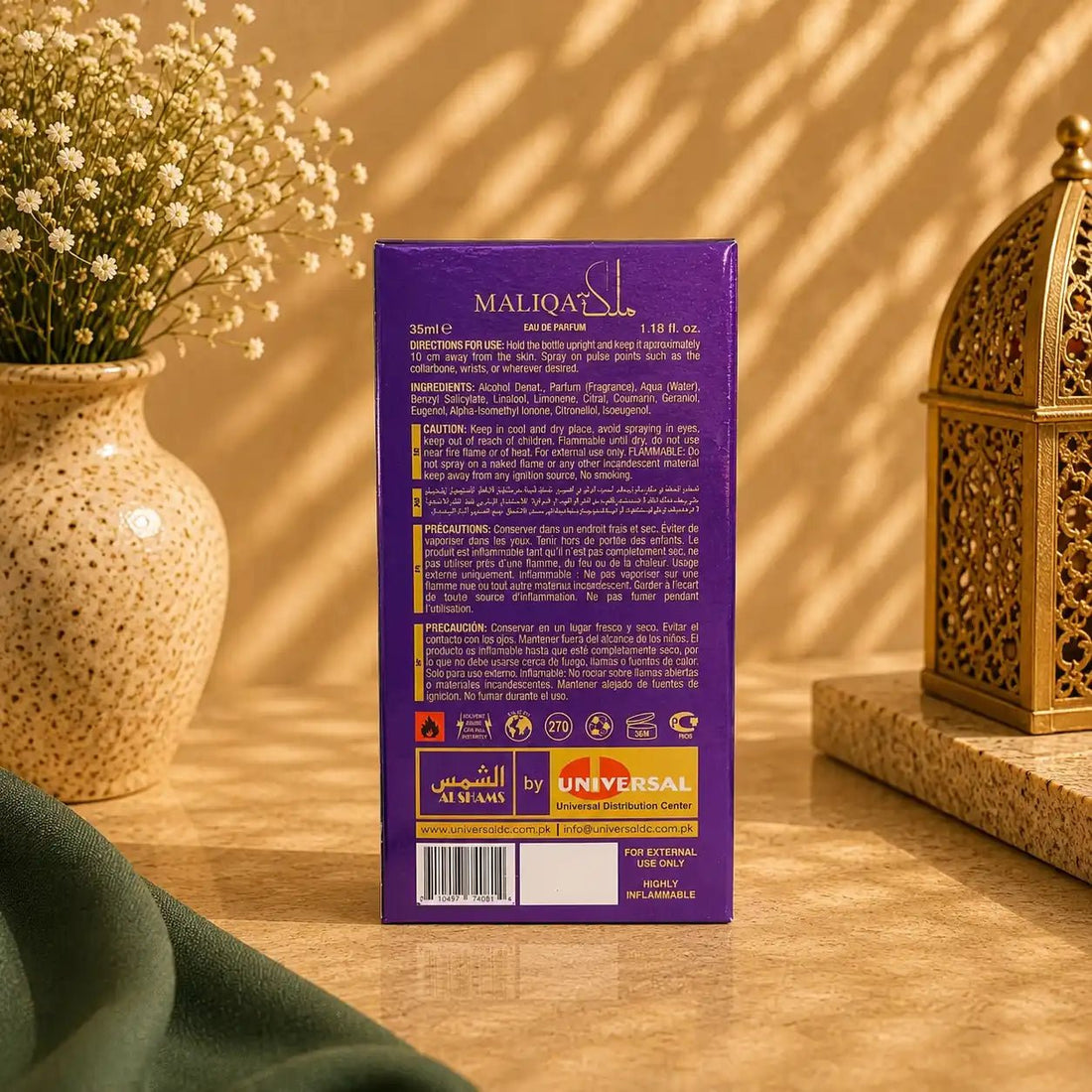 Al Shams Maliqa Perfume – 35 ml Eau de Parfum - theBigBossstore.com