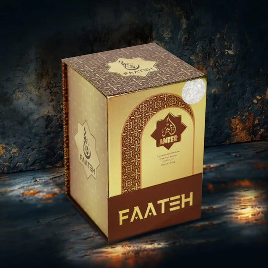 Faateh Ameer Attar 15ml premium packaging box – alcohol free concentrated perfume oil