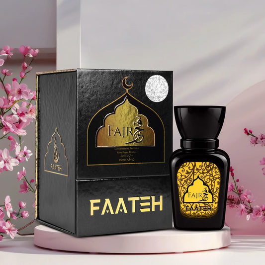 Faateh Fajr Attar 15ml – premium unisex perfume, alcohol-free, long-lasting fragrance