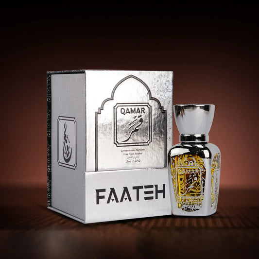 Buy Faateh Qamar Attar Perfume 15ml – Luxury Alcohol-Free Concentrated Perfume Bottle with Gift Box – Available at TheBigBossStore.com