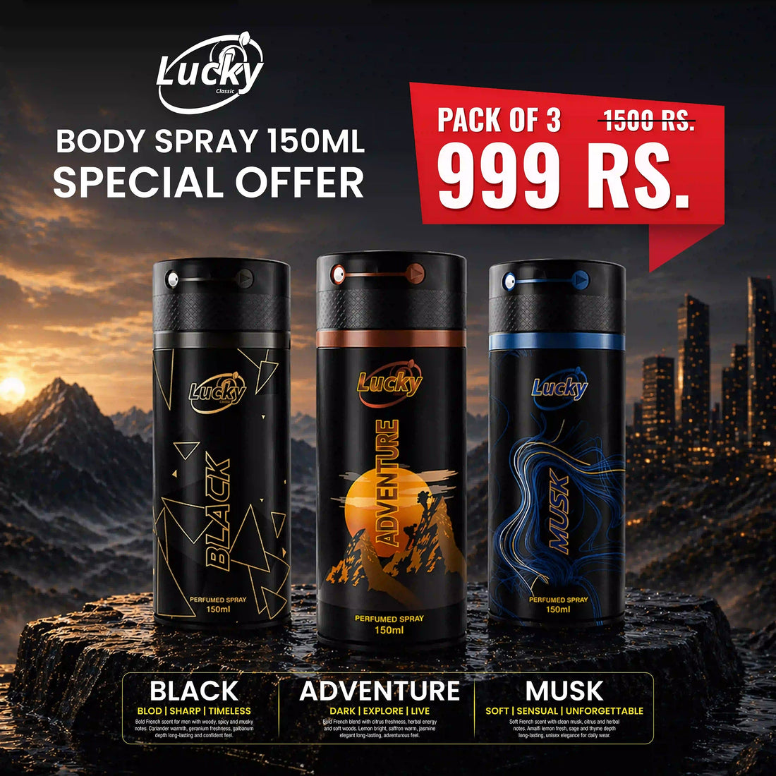 Lucky Body Spray 150ml Special Offer - theBigBossstore.com