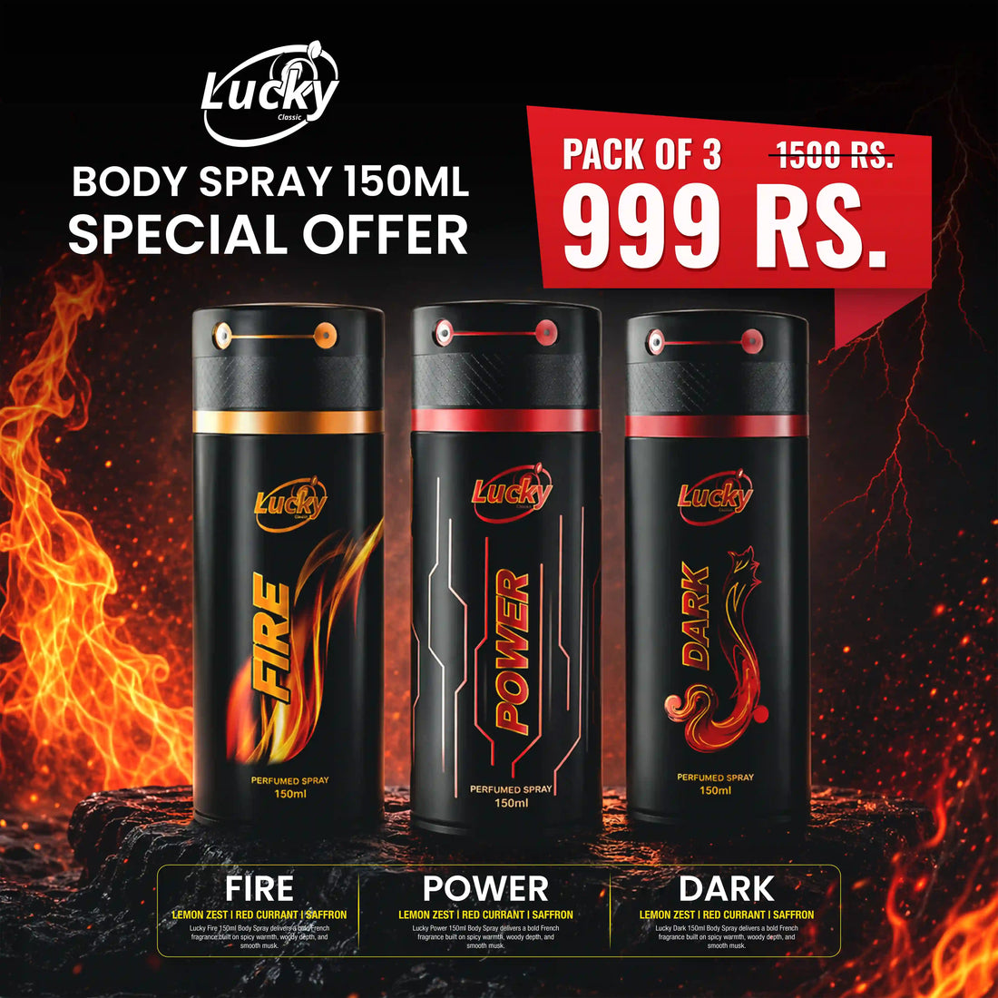 Lucky Body Spray 150ml Special Offer - theBigBossstore.com