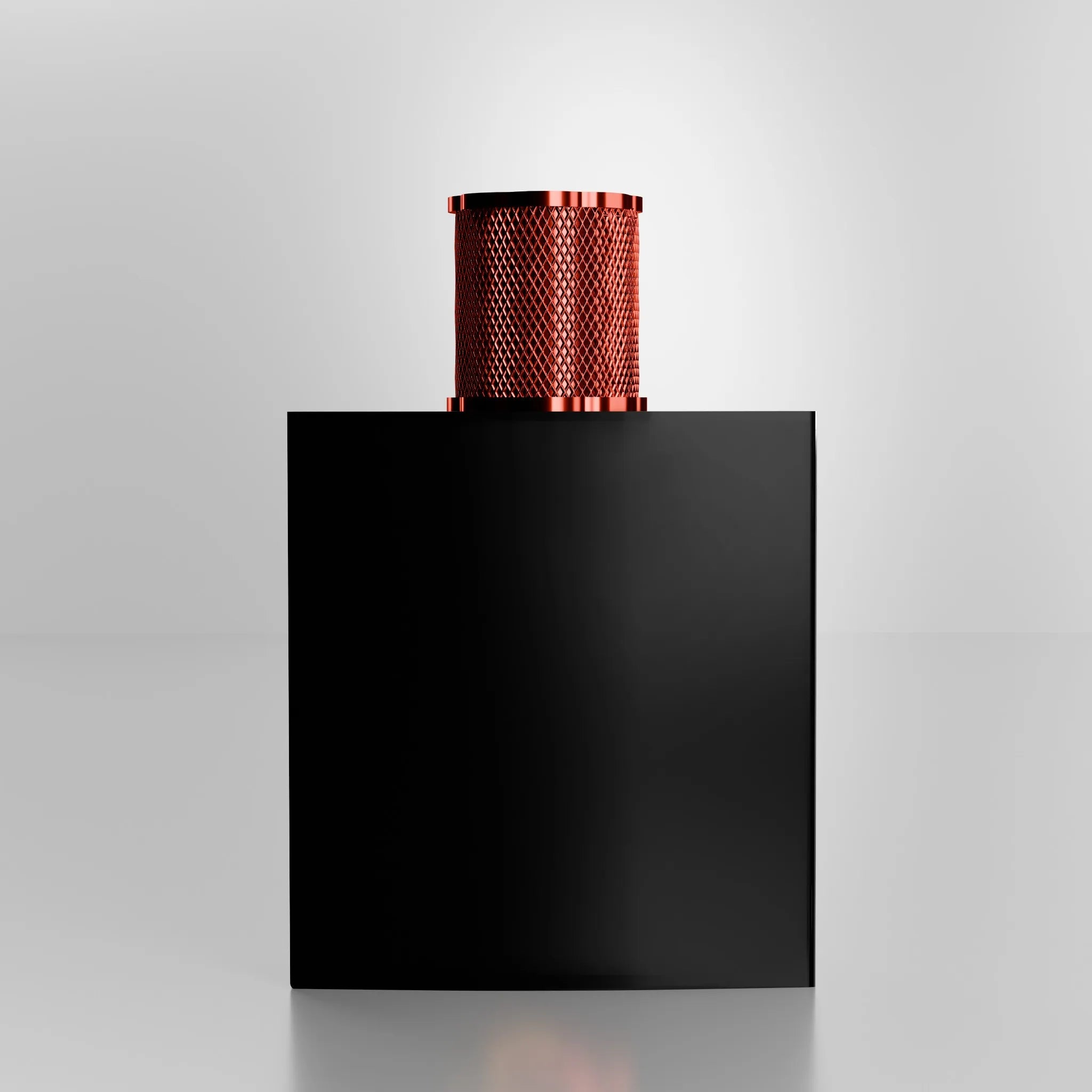 Lucky Dark perfume bottle back view – product details and elegant structure