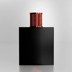 Lucky Dark perfume bottle back view – product details and elegant structure