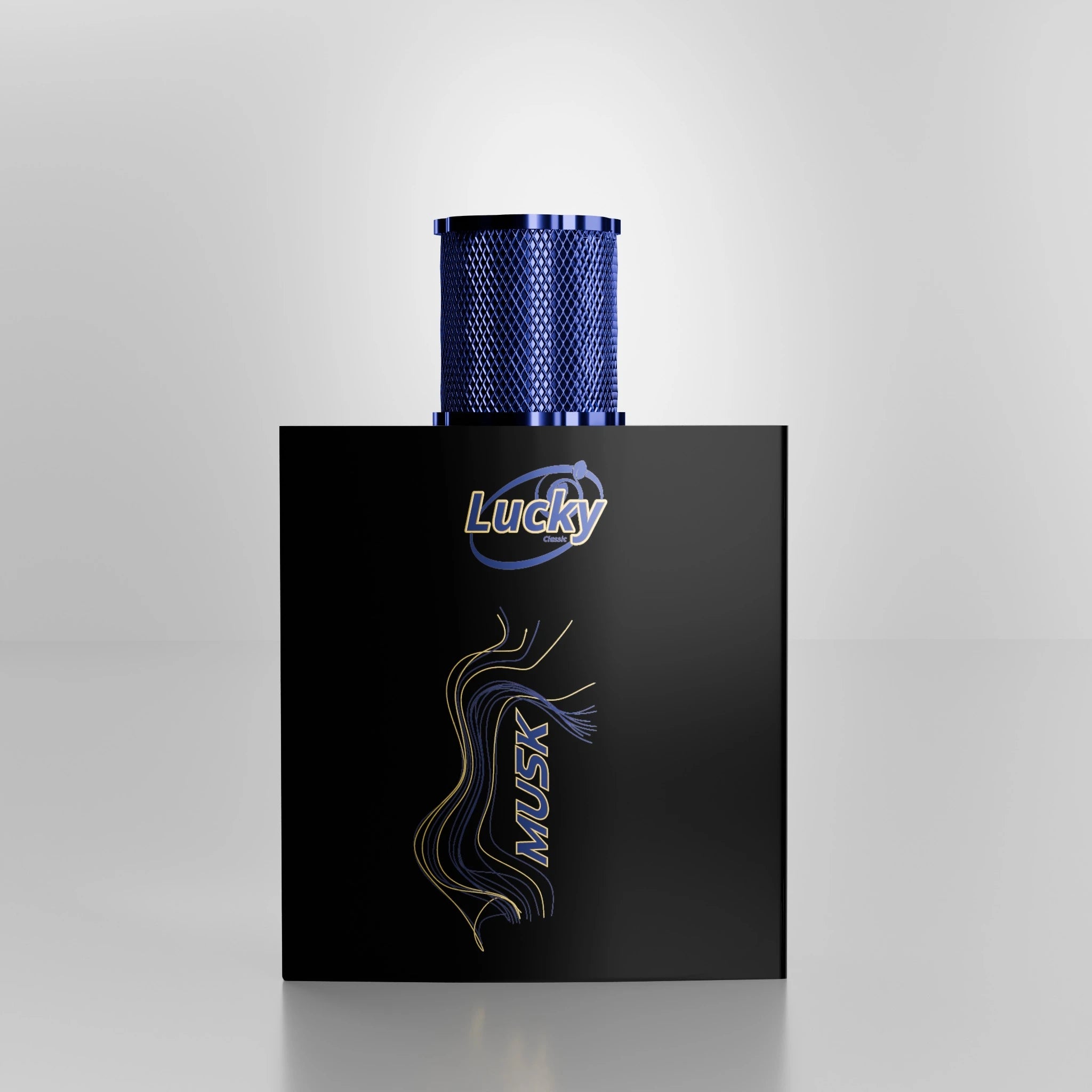 Lucky Musk perfume front view – premium bottle with classic Arabic design